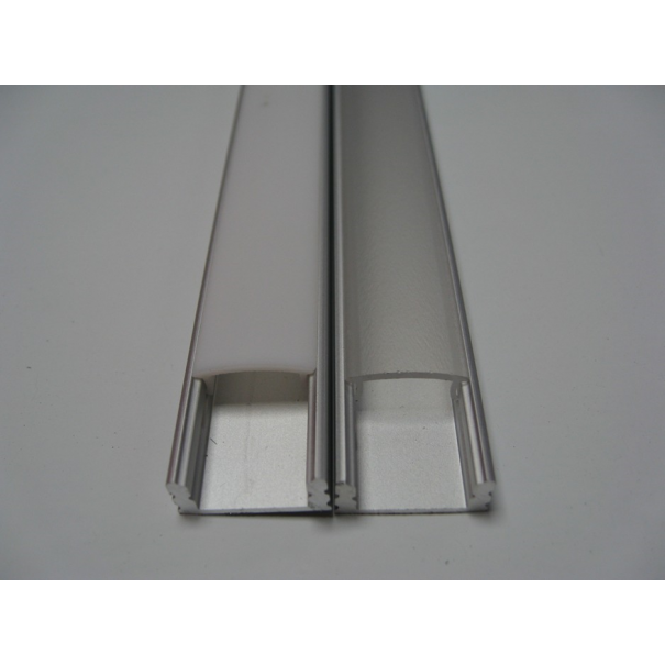 PROFILE ALUMINIUM 1M + PLEXI OPAL