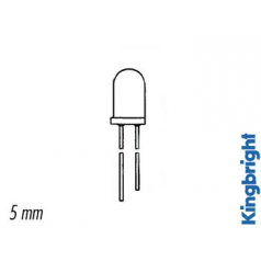 DIODE D'EMISSION IR BLEU TRANSLUCIDE 5mm 940nm