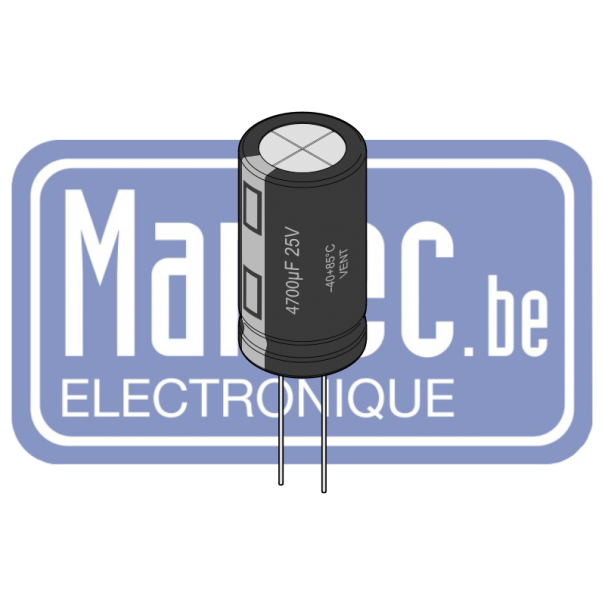 Condensateur électrolytique, 150 µF, 160 V, ± 20%, À sorties radiales, 10000 heures à 105°C