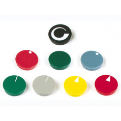 LID FOR 21mm BUTTON (YELLOW - WHITE LINE)