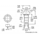 R18-25A BOUTON-POUSSOIR OFF-ON ROUGE 1A/125V