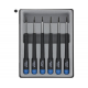 ASSORTIMENT DE 6 TOURNEVIS TORX AVEC TROU DE CENTRAGE T5/T6/T7/T8/T9/T10