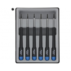 ASSORTIMENT DE 6 TOURNEVIS TORX AVEC TROU DE CENTRAGE T5/T6/T7/T8/T9/T10