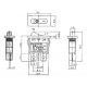 INTERRUPTEUR DE PUISSANCE A BASCULE 6A-250V SPST ON-OFF