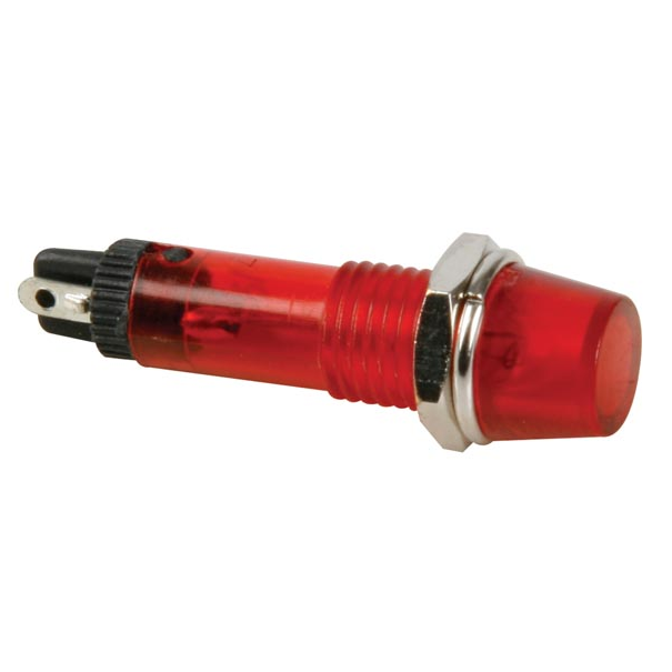 VOYANT ROND 8mm 220V ROUGE