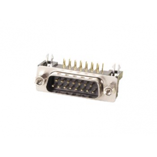 CONNECTEUR SUB-D MALE 15 BROCHES POUR CIRCUIT IMPRIME