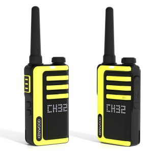 Pack de 2 radios sans licence PMR446, affichage rétro-éclairé, batteries rechargeables seules