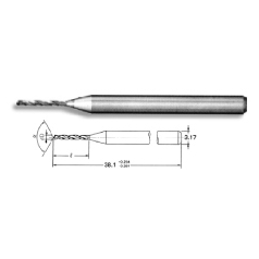 MECHE 0.8 MM CARBURE QUEUE 3.17mm (1/8")