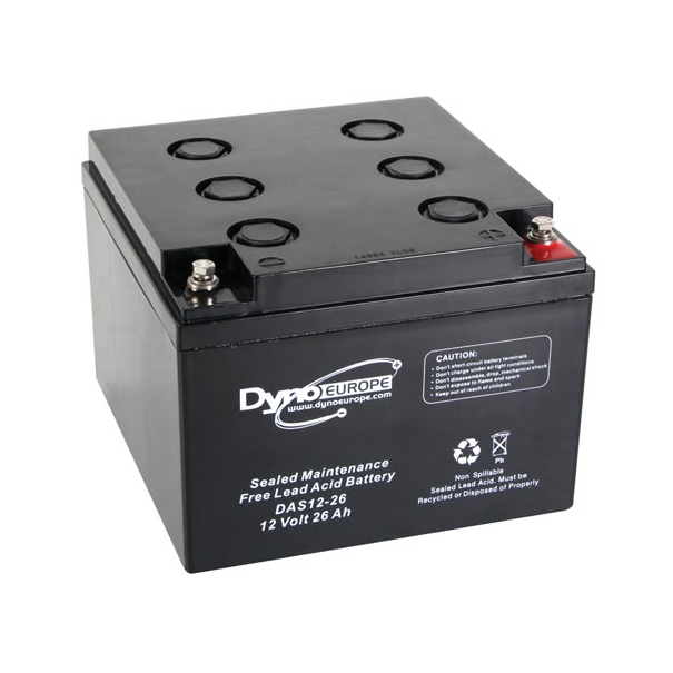 BATTERIE 12V 26Ah 165x174.5x125mm - ACIDE-PLOMB