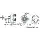 COMMUTATEUR ROTATIF 1 CIRCUIT / 12 POSITIONS - COSSES A SOUDER