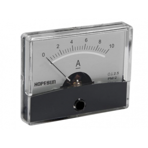 AMPEREMETRE ANALOGIQUE DE TABLEAU 10A CC / 60 x 47mm