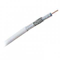 CABLE COAXIAL AGRRE VOO - TRIPLE BLINDAGE - BLANC