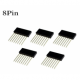 PIN HEADER 8 CONTACTS MALE/FEMELLE TYPE HAUT 10MM - REHAUSSE POUR CARTE ARDUINO - KIT DE 5 PIECES