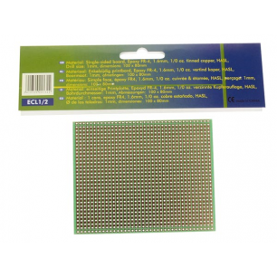 EUROCARD A BANDE CUIVREE - 100x80mm - FR4 (1pc/bl)