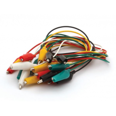 CABLES  CROCO 5 COULEURS (10PCS)