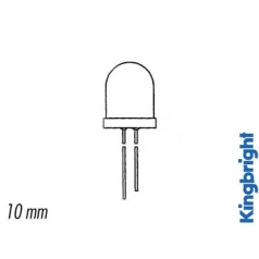 LED SUPERLUMINEUSE JAUNE DIFFUSANTE 10mm 70mcd