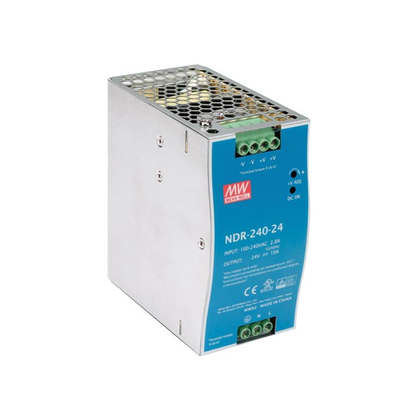 Alimentation - 1 sortie - 240W - 24V - 10A - Montage sur rail DIN - Pour usage industriel