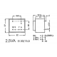 TRANSFORMATEUR MOULE  2.5VA  2 x 12V / 2 x 0.104A