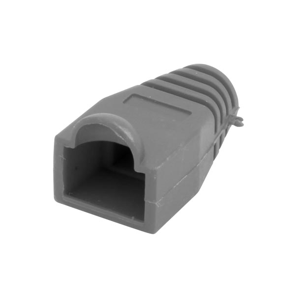 RJ45 MANCHON SOUPLE POUR FICHE MODULAIRE - GRIS