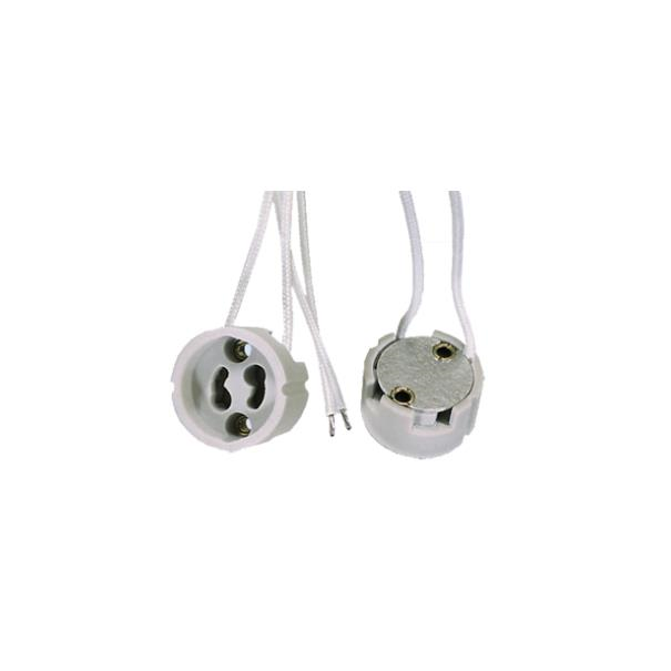 SOCKET GU10 EN PORCELAINE + 10CM DE FIL