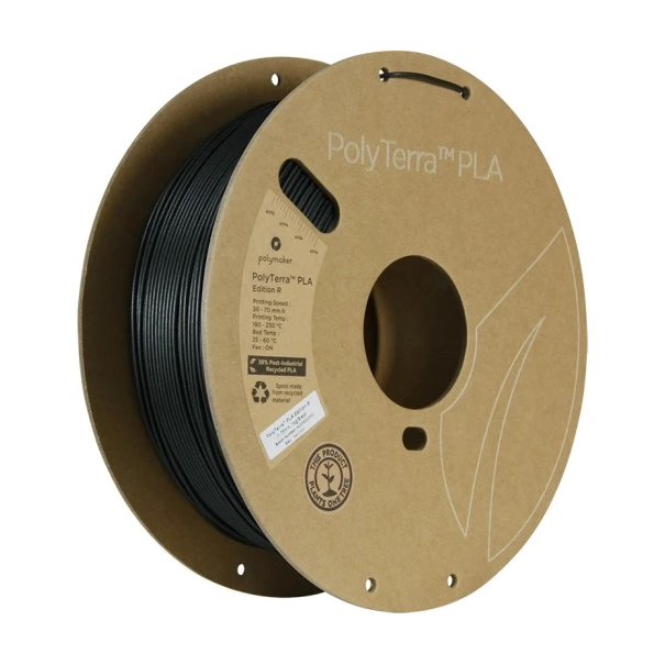 Filament PLA 1.75 mm - Noir Edition R - 1 kg - PolyTerra - Polymaker