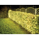 Guirlande LED en forme de filet sur secteur - 2 x 2 m - 144 lampes blanc chaud