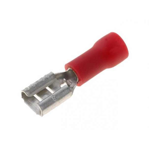 CONNECTEUR FAST-ON FEMELLE 6.6X0.8 ROUGE 1.5MM²