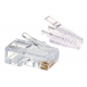 CONNECTEUR RJ45 FACILE UNSHIELED  CAT6 + BOOT