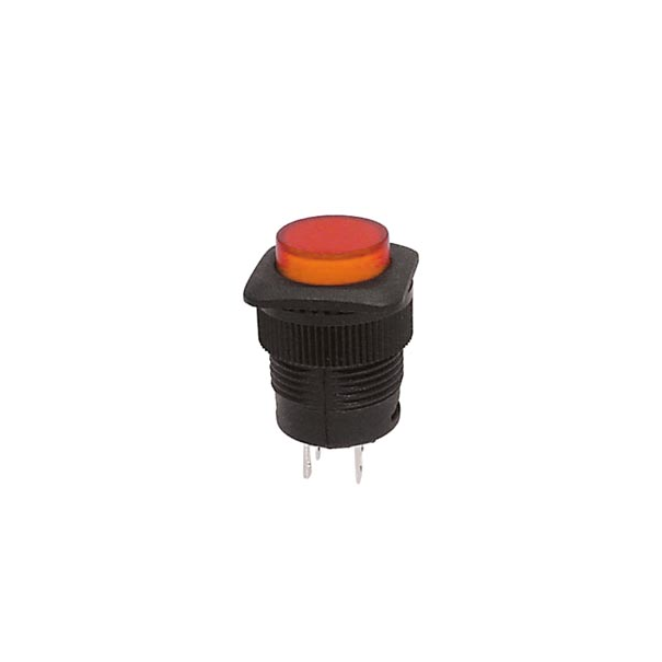 BOUTON-POUSSOIR OFF-ON AVEC LED ORANGE