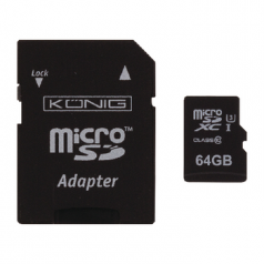 CARTE MEMOIRE MICROSD 64GB CLASSE10