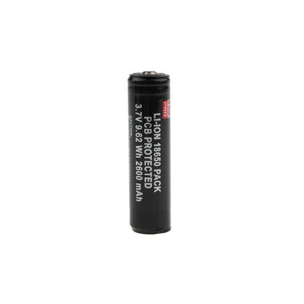 ACCU 18650 - 3.7V 2600MAH - 18X68MM - AVEC CIRCUIT DE PROTECTION ET TETON AU +