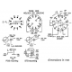 COMMUTATEUR ROTATIF 2 CIRCUITS / 6 POSITIONS - MONTAGE CI