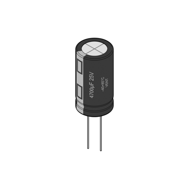 CONDENSATEUR 1500M 16V RADIALL dia.10mm H.20MM -LONG LIFE 105°C