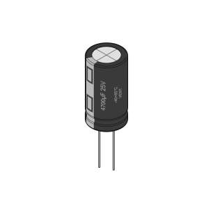 CONDENSATEUR 1500M 6.3V RADIAL 105°C 8.2X20mm