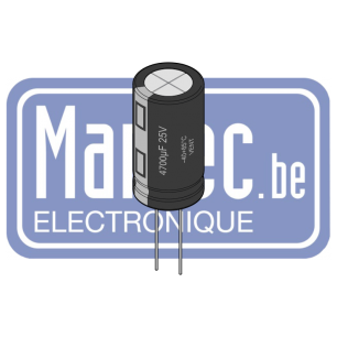 Condensateur électrolytique, 150 µF, 160 V, ± 20%, À sorties radiales, 10000 heures à 105°C