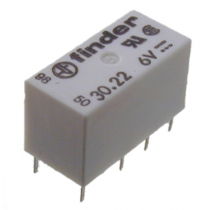 RELAIS 6VDC 2INV 2A   FINDER 3022