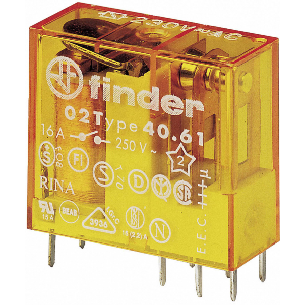 RELAIS 12V AC 1INV 16A - FINDER