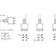 INVERSEUR TRIPOLAIRE VERTICAL SPDT ON-ON-ON