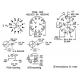 COMMUTATEUR ROTATIF 3 CIRCUITS / 4 POSITIONS - MONTAGE CI