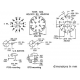 COMMUTATEUR ROTATIF 4 CIRCUITS / 3 POSITIONS - COSSES A SOUDER