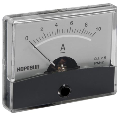 AMPEREMETRE ANALOGIQUE DE TABLEAU 10A CC / 60 x 47mm