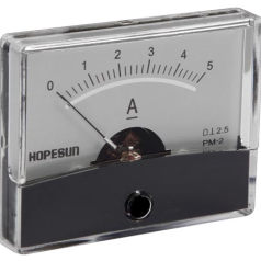 AMPEREMETRE ANALOGIQUE DE TABLEAU 5A CC / 60 x 47mm