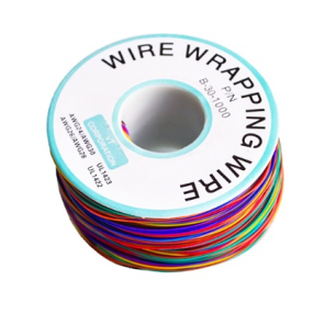 Fil à wrapper en cuivre étamé isolant en PVC P/N B-30-1000 -8 couleurs pour du câblage électronique.bobine de 280 mètres awg30