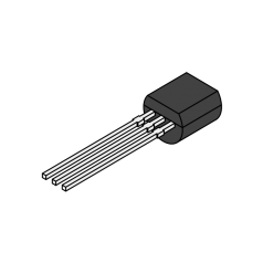 Transistor NPN, 30 V, 100 mA, 625 mW, TO-92, Traversant