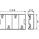 COUPLEUR DE 4 PILES C (LR14), AVEC CONTACTS A PRESSION