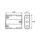 COUPLEUR DE 3 PILES AA (LR6), AVEC CONTACTS A PRESSION