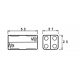 COUPLEUR DE 4 PILES AAA (LR3), AVEC COSSES A SOUDER
