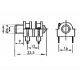 JACK FEMELLE 6.35 mm - A COUPE-CIRCUIT - MONO