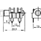 JACK FEMELLE 6.35 mm - A COUPE-CIRCUIT - MONO