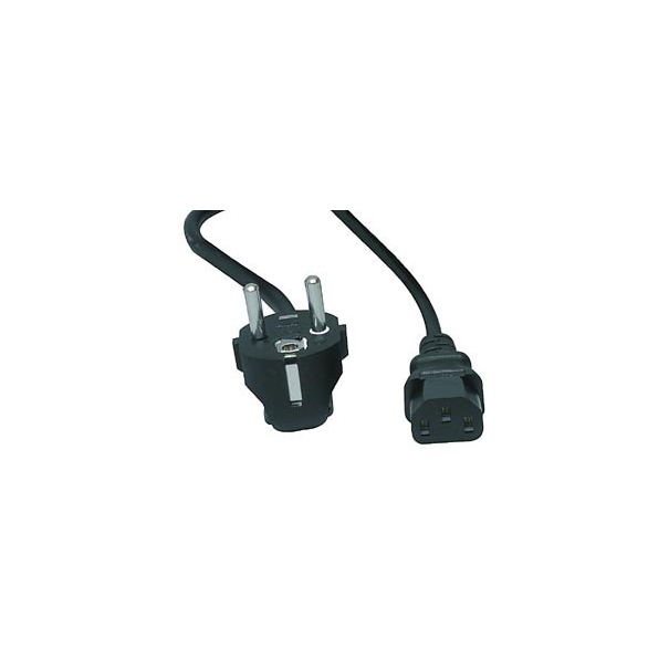 CABLE ALIMENTATION TYPE PC 10 METRES NOIR